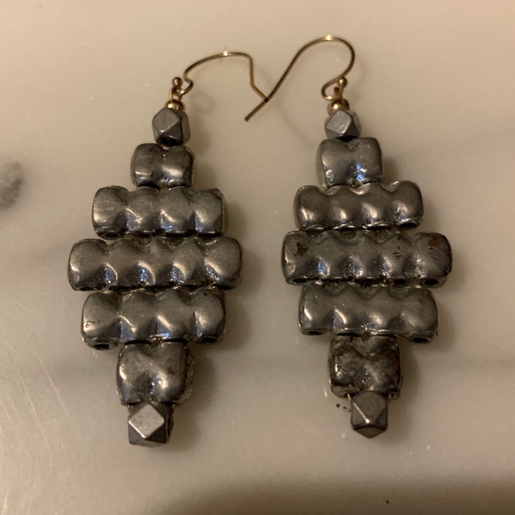 Metallic Chandelier Earrings - Picture 1 of 2
